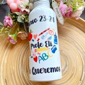 Botella Térmica Acero inoxidable Corazón de profe Personalizada 4