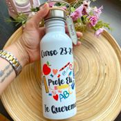 Botella Térmica Acero inoxidable Corazón de profe Personalizada 3
