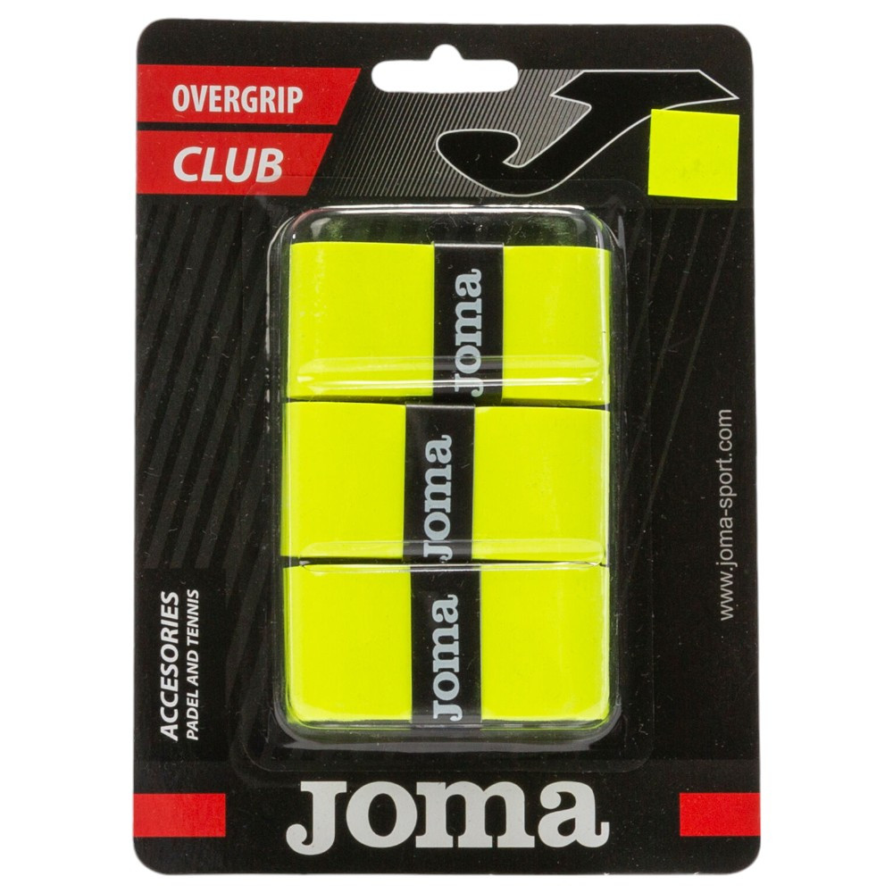 Imagen BLISTER OVERGRIPS JOMA CLUB CUHSION PACK 3 UNDS AMARILLO FLUOR 400748-060 PADEL TENIS