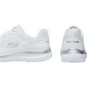 Imagen ZAPATILLAS SKECHERS BOUNTIFUL QUICK PACH BLANCAS GRIS SILVEL BLANCO 12607-WSL CASUAL MUJER