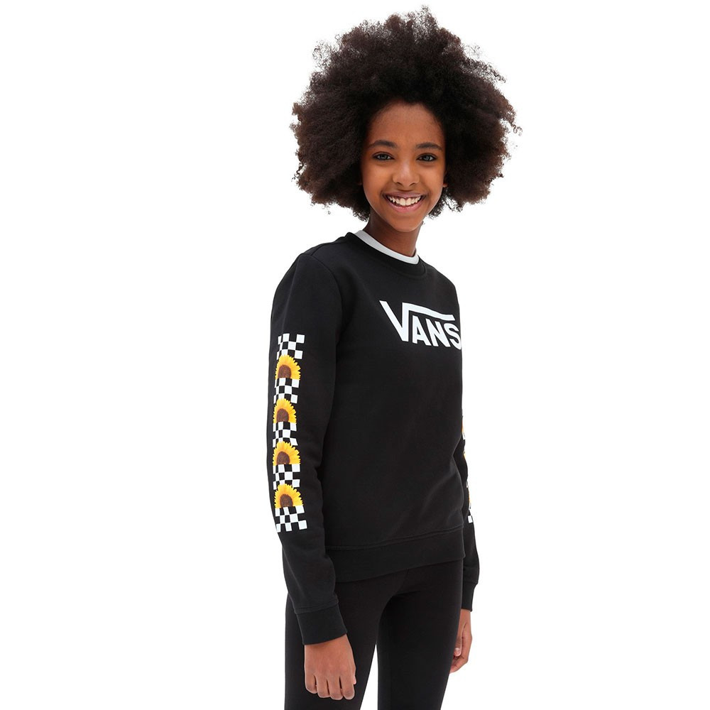 Imagen SUDADERA VANS SUNLIT CREW FLEECE NEGRO VN0A7RTXBLK1 HOODIE NIÑA