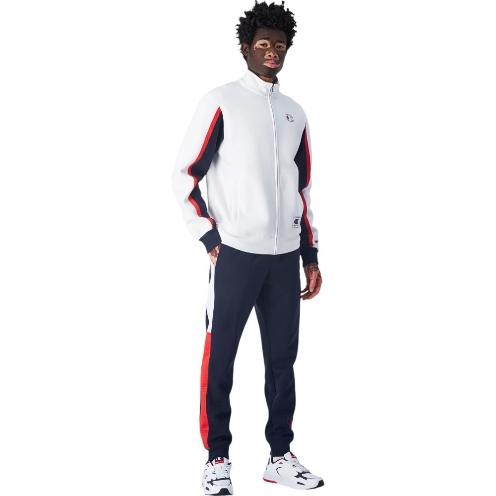 Imagen CHANDAL CHAMPION BLOQUES DE COLOR RETRO SPORT NEGRO BLANCAS 220338-WW001 TRACKSUIT HOMBRE