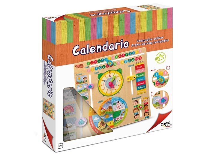 Calendario de madera Pedagogía activa de Cayro >3 años 1