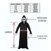 Disfraz Scream Fantasma Scary Movie Infantil 5