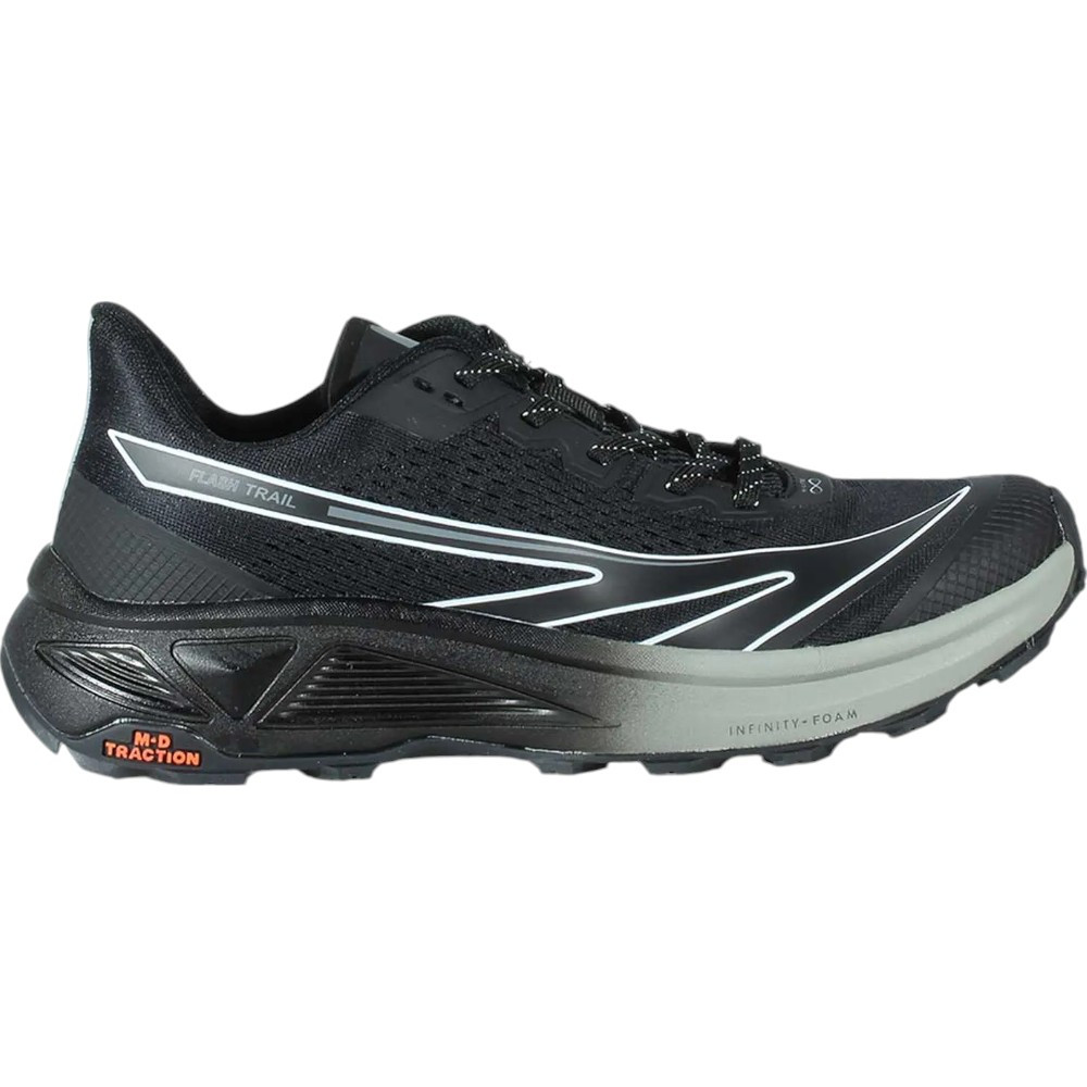 Imagen ZAPATILLAS HI-TEC FLASH TRAIL NEGRO GRIS O090143-004 RUNNING TRAIL HOMBRE