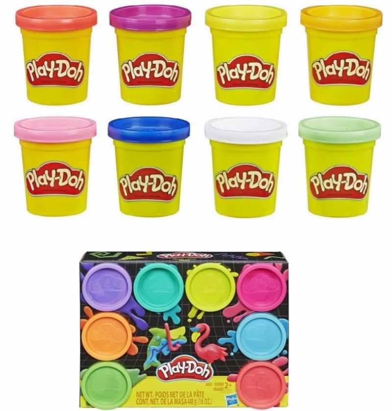 Hasbro Gaming Plastilina Infantil Play-Doh Pack 8 botes