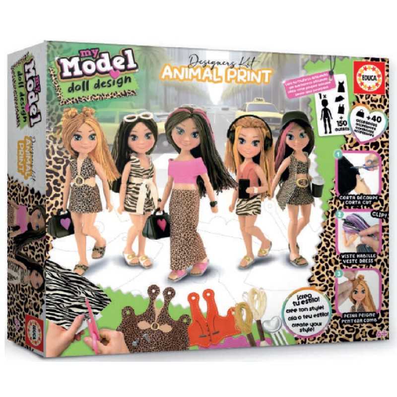 Educa Borras My Model Doll Design Animal Print