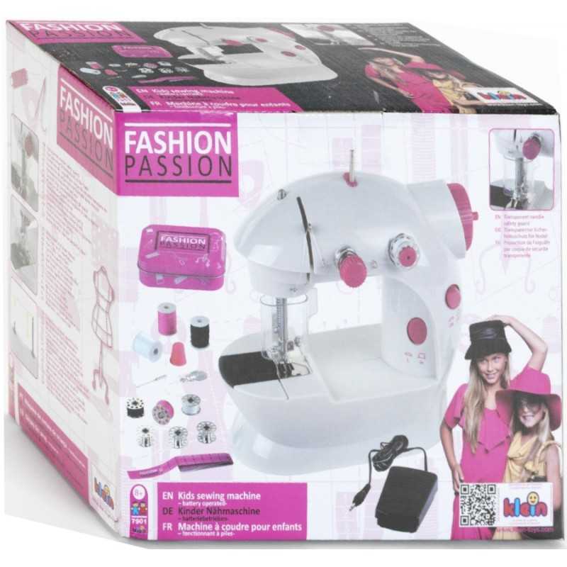 Klein Maquina de Coser eléctrica Blanca Infantil Fashion pasión de Klein