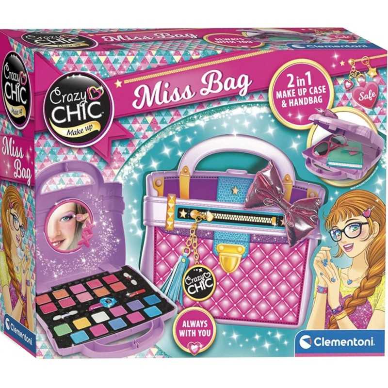 Clementoni Set de Maquillaje Infantil Bolsito Miss Bag Make Up