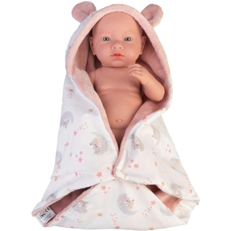 Famosa Muñeca Real Baby con manta Cuerpo Vinyl