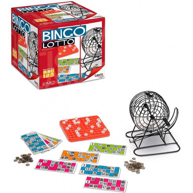 Cayro Juego de mesa Bingo Lotería Bombo Metálico