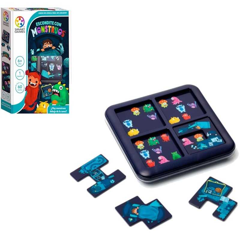 Smart Games Juego de Mesa Escondite con Monstruos - Retos
