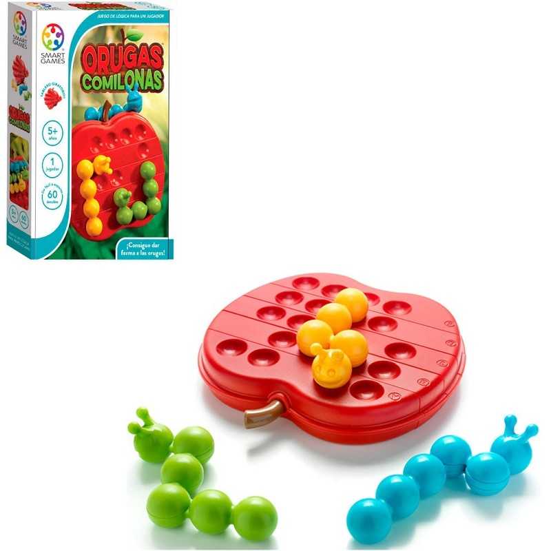 Smart Games Juego de Mesa Orugas Comilonas - Retos Infantil