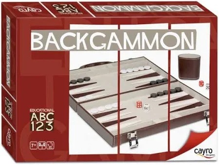 Juego de Mesa Backgammon Plegable en maletín