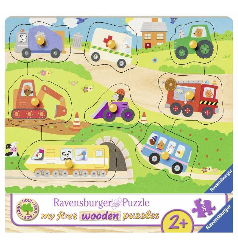 Ravensburger Encajable de Madera Mis Vehículos preferidos