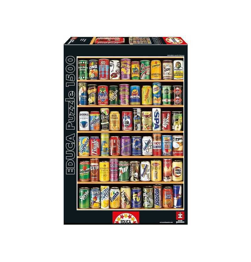 Educa Borras Puzzle 1500 piezas Latas del Mundo