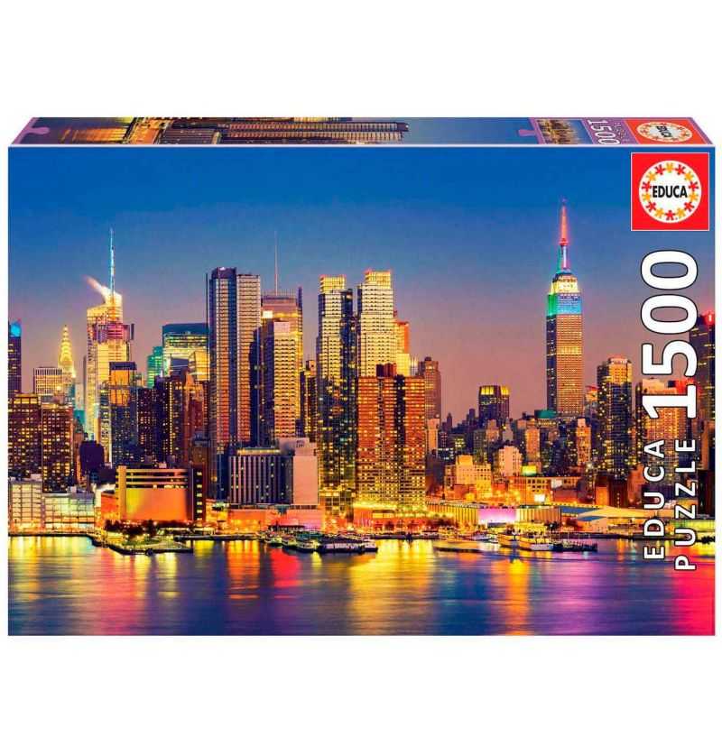 Educa Borras Puzzle 1500 piezas Manhattan de Noche