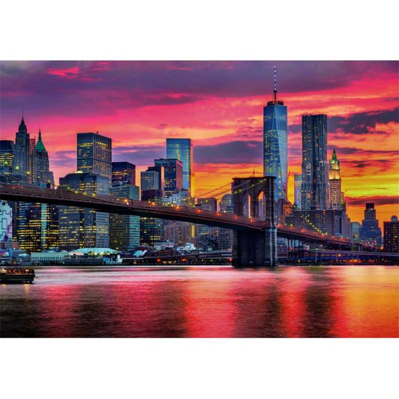 Clementoni Puzzle 1500 piezas Rio del Este al Anochecer Manhattan