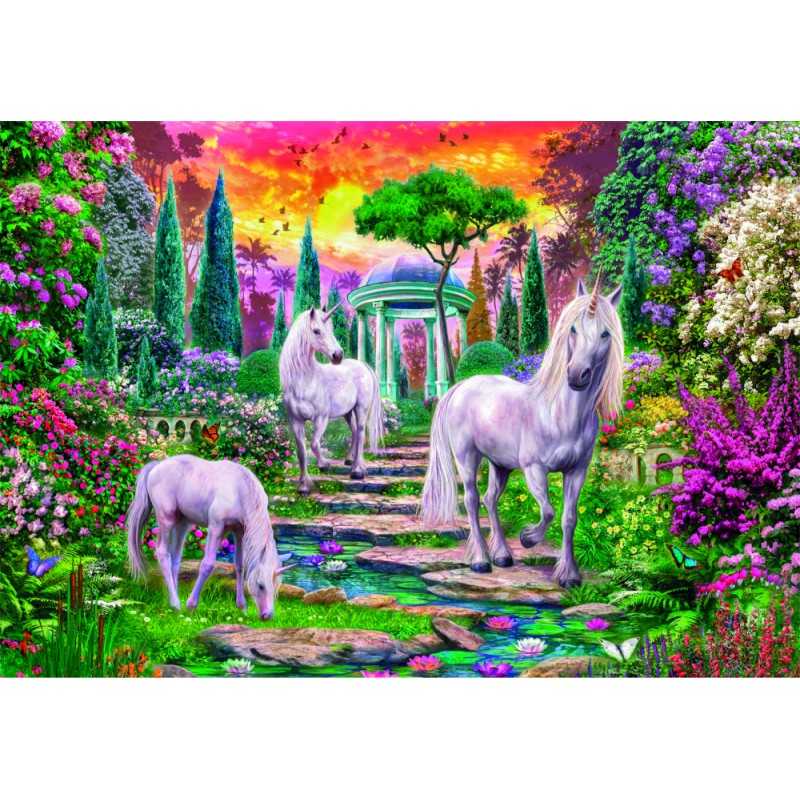 Clementoni Puzzle 2000 Piezas Jardín de Unicornios