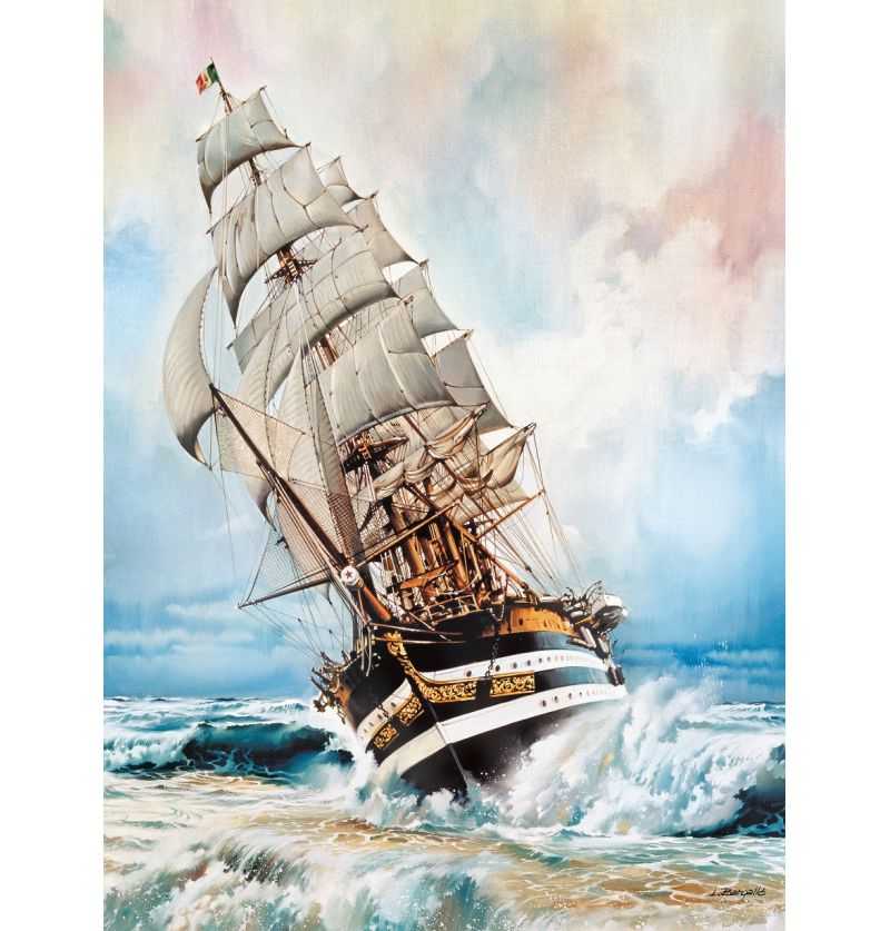Clementoni Puzzle 1000 Piezas Buque Escuela Amérigo Vespucci