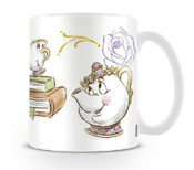 Taza cerámica Chip y Sra. Potts La Bella y la Bestia de Disney