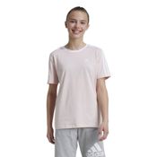 Imagen CAMISETA ADIDAS ESSENTIALS 3 BANDAS ALGODON LOOSE FIT ROSA IZ3448 NIÑA