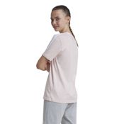 Imagen CAMISETA ADIDAS ESSENTIALS 3 BANDAS ALGODON LOOSE FIT ROSA IZ3448 NIÑA