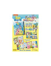 Bob Esponja Álbum de cromos vacío y 5 sobres Colección 2024 pegatinas 2
