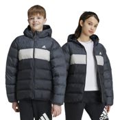 Imagen CHAQUETON ADIDAS JUNIOR SYNTHETIC DOWN GRIS NEGRO IY6918 CHAQUETA NIÑO