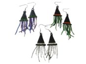 Pendientes Halloween sombrero de bruja