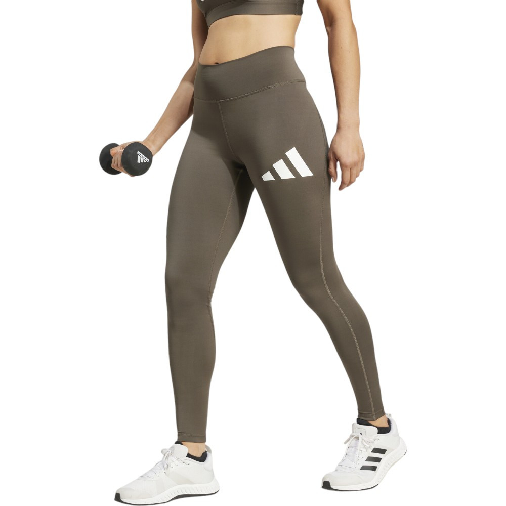 Imagen LEGGINGS ADIDAS TRAINING ESSENTIALS BIG LOGO VERDE OLIVA JG3942 MALLAS MUJER