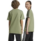 Imagen CAMISETA ADIDAS TIBERIO 3 BANDAS COLORBLOCK NEGRO VERDE BLANCAS IW3493 T SHIRT NIÑO