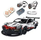 Construcción Bloques Porsche 911 RSR 1580 Pcs Motor 3.7v R.C Escala 1:10