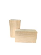 Pareja de bloques de madera para ejercicios de rehabilitación - Yoga, Pilates o Calistenia