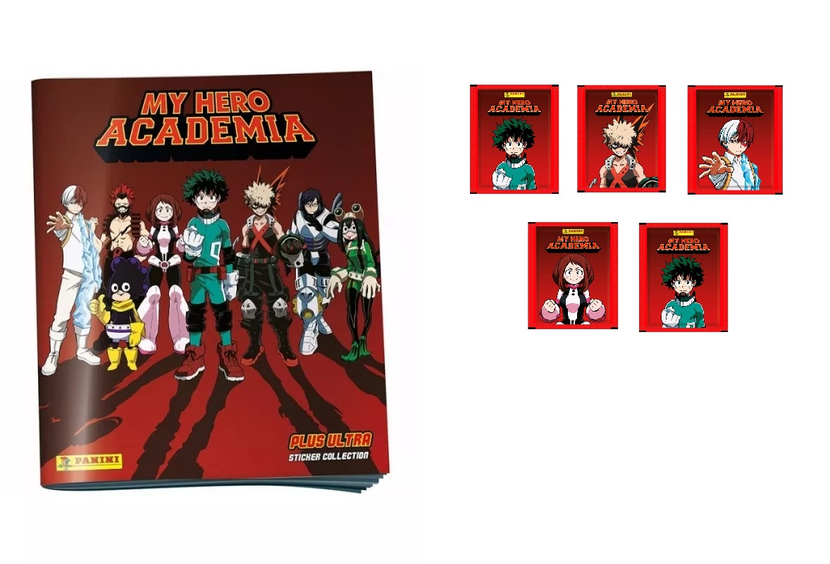 My Hero Academia Álbum + 5 sobres. Colección 2024 cartas