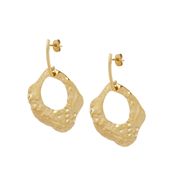 Pendientes de Acero diseño martillado