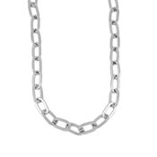 Collar unisex de acero con eslabones