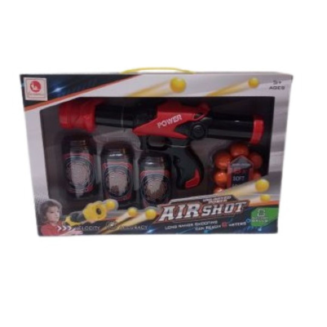 Pistola Air-Shoot con 8 Bolas
