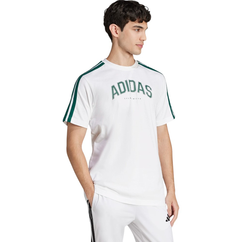 Imagen CAMISETA ADIDAS COLLEG BLANCA JJ3868 TEE T SHIRT HOMBRE