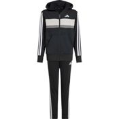 Imagen CHANDAL ADIDAS J 3BANDAS TIB FLEECE NEGRO GRIS BLANCAS JC7520 NIÑO NIÑA