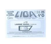 Lamine Yamal Cromo Carta BBBOOM Nº 13 Liga Este 2024 2025 Panini 2