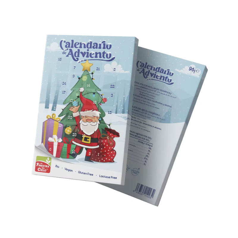 La finestra Calendario de adviento chocolate Bio vegan 120g La Finestra