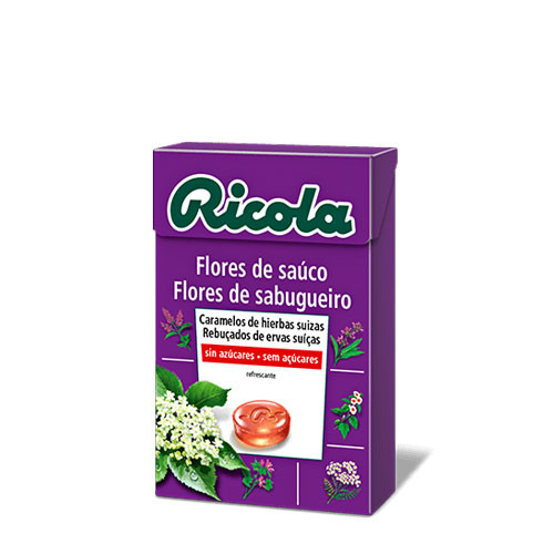 Ricola Caramelos de flor de sauco sin azucar 50 g Ricola