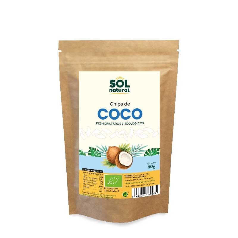 Sol Natural Chips de coco bio 60g Sol Natural