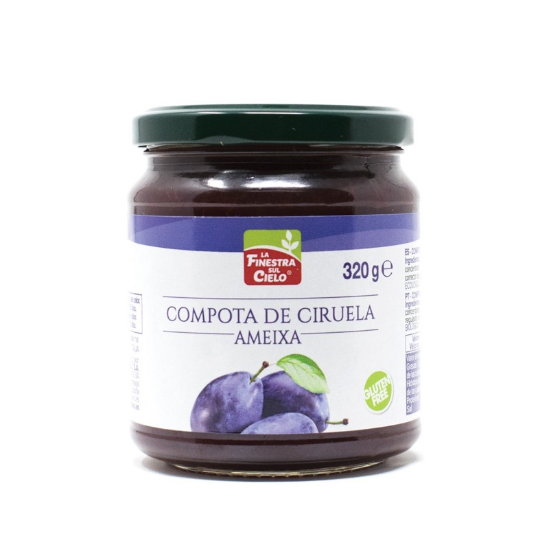 La finestra Compota de ciruelas bio 320g La Finestra