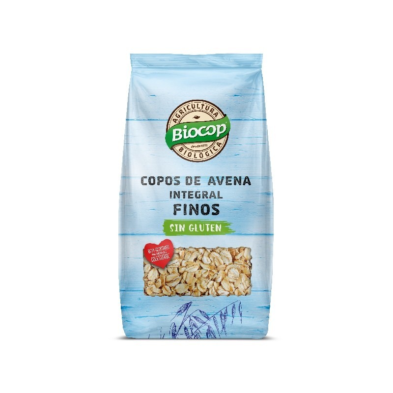 Biocop Copos de avena integral finos sin gluten bio 500g Biocop