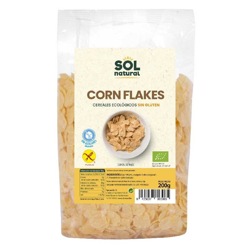 Sol Natural Corn flakes sin gluten Bio 200g Sol Natural