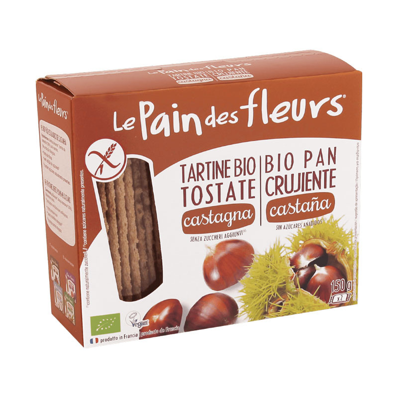 LE PAIN DES FLEURS Cracker Castaña Sin gluten Bio 150g Le Pain des Fleurs