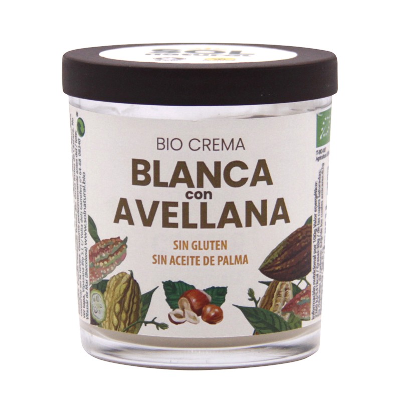 Sol Natural Crema blanca con avellanas bio 200g Sol Natural