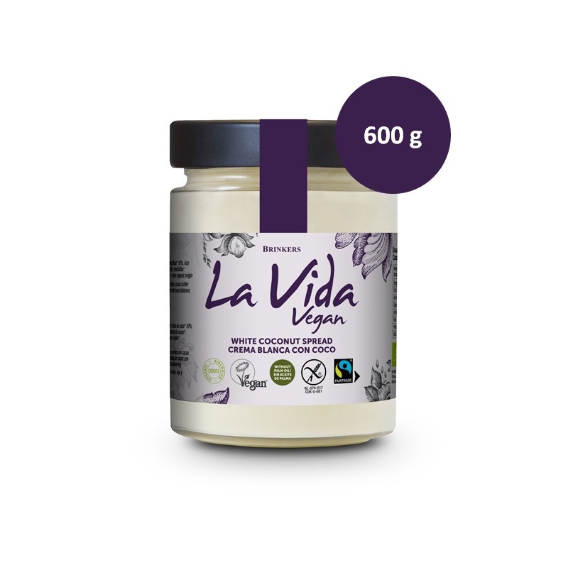 La Vida Vegan Crema Blanca con Coco Bio 600g La Vida Vegan